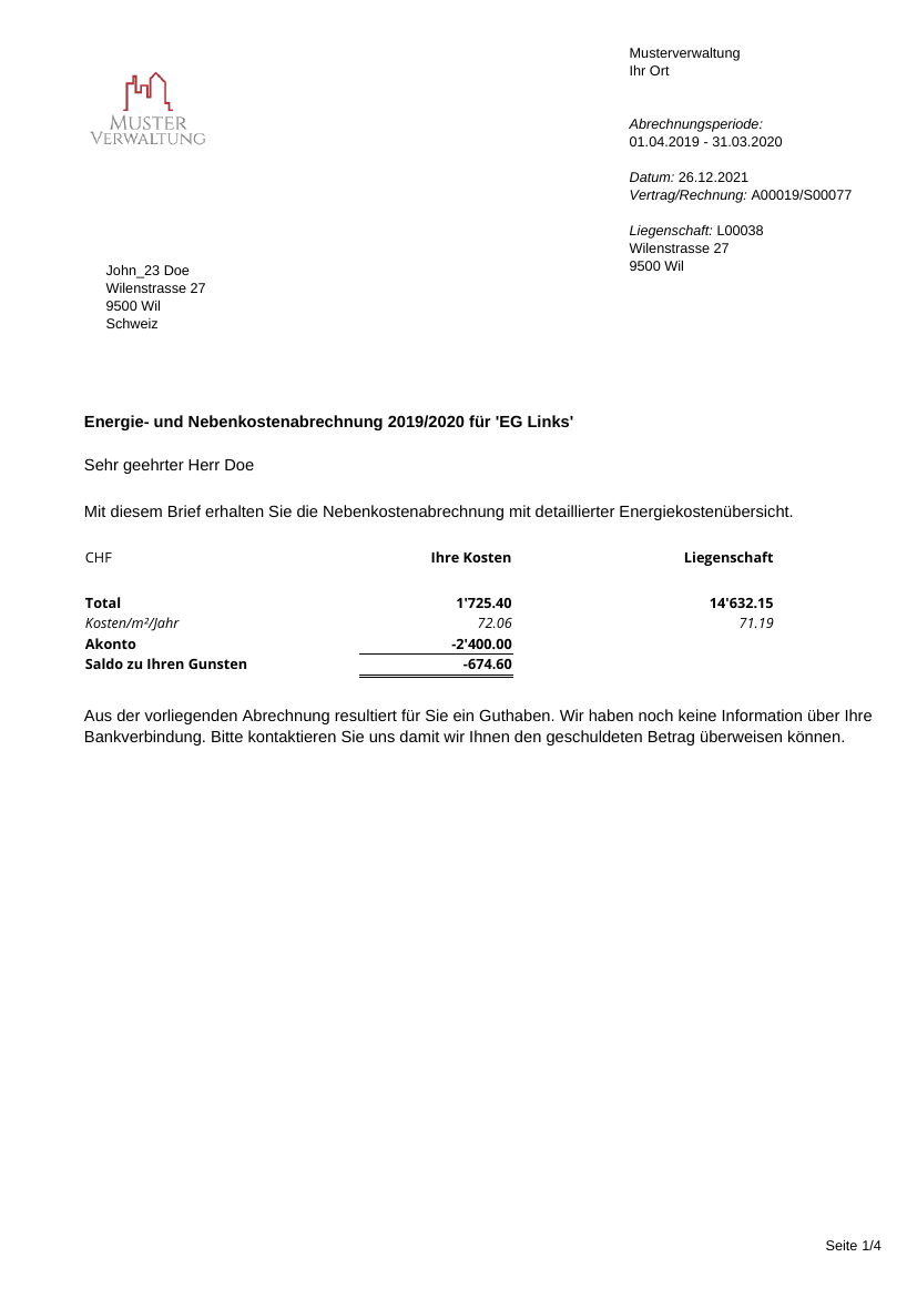 ZEV-Abrechnungsbeispiel